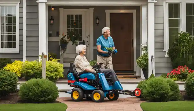 Senior-friendly lawn care