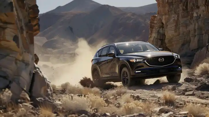 Mazda CX50 offroading in desert