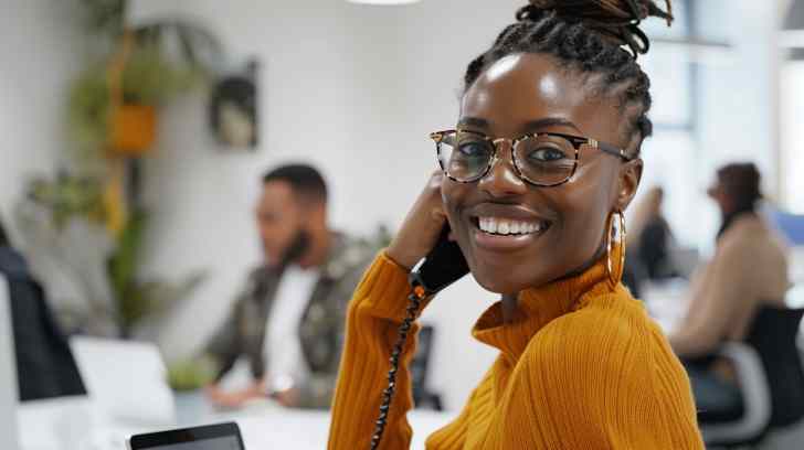 bank representative on phone