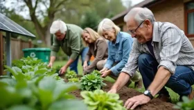 Seniors gardening