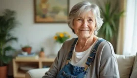 a woman smiling at camera